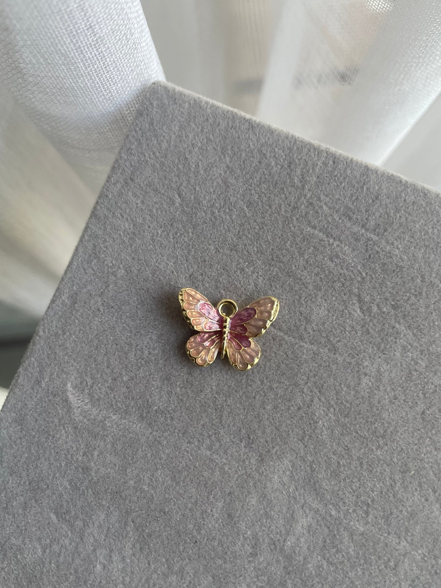 Pink Butterfly Charm