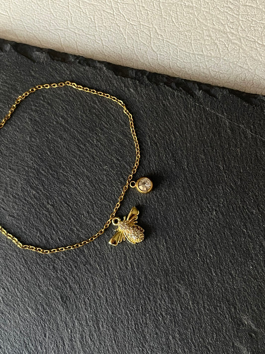 Cz Bee Bracelet