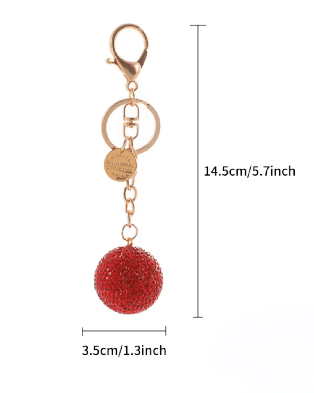 Glitter Ball Keychain