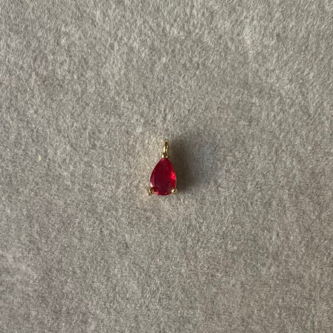 Ruby Drop Charm