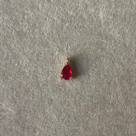 Ruby Drop Charm