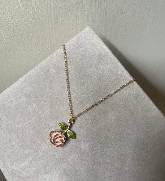 Blush Rose Necklace