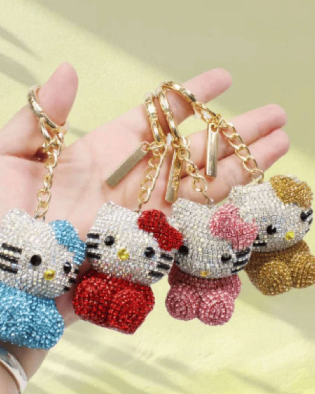 Cherry bag charm with gold hardware