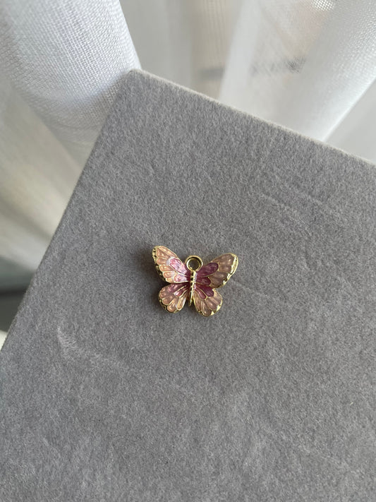 Pink Butterfly Charm