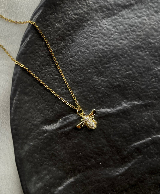 CZ Bee Necklace