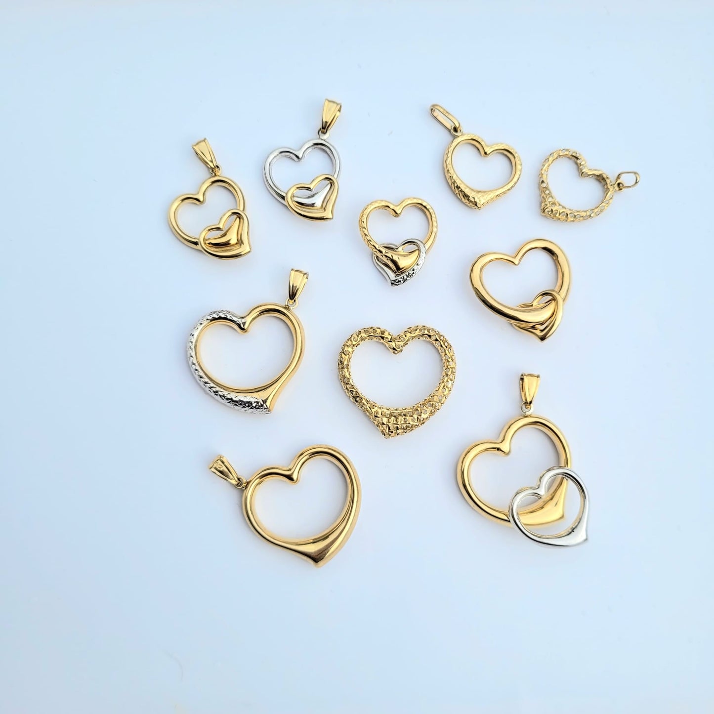 10k Heart Pendants