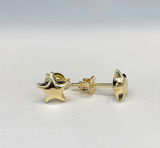 18k Star Stud Earrings