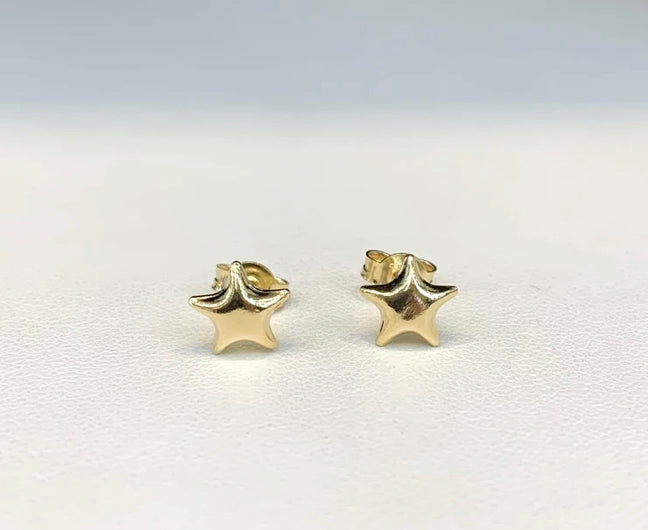 18k Star Stud Earrings