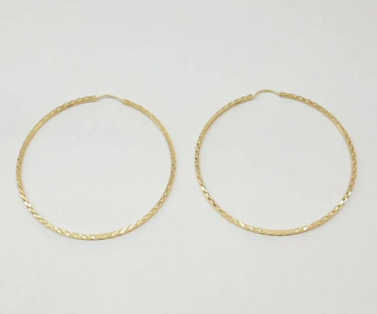 18k Gold Hoop Earrings