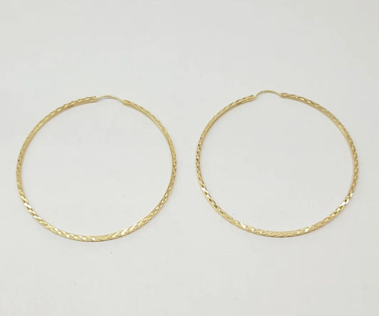 18k Gold Hoop Earrings