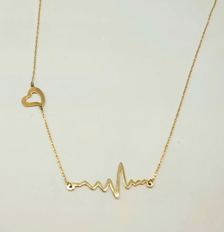 18k ECG Necklace