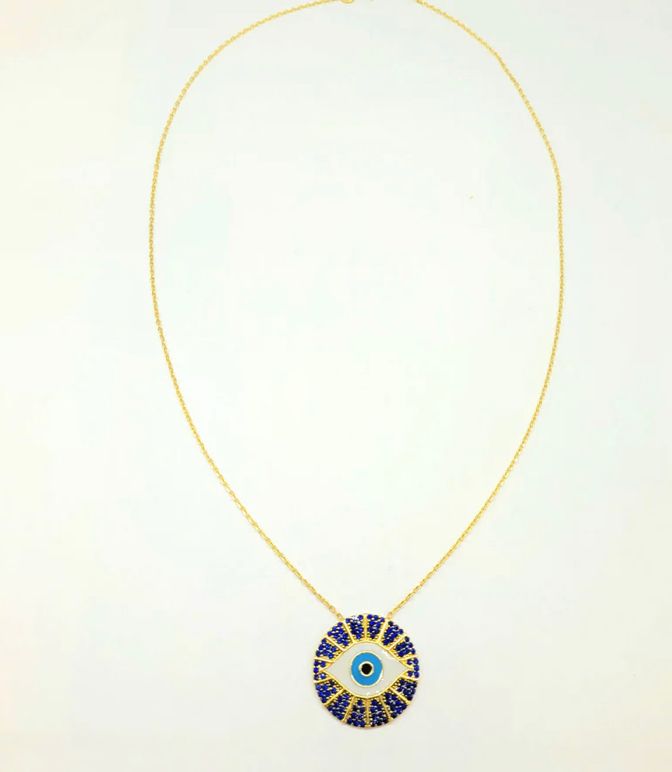 18k Evil Eye Necklace