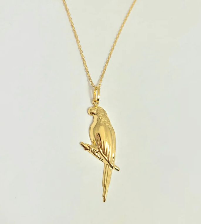 18k Parrot Necklace