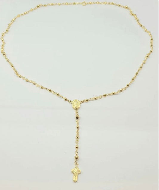 18k Rosary Necklace