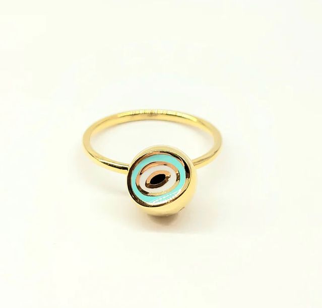 18k Evil Eye Ring