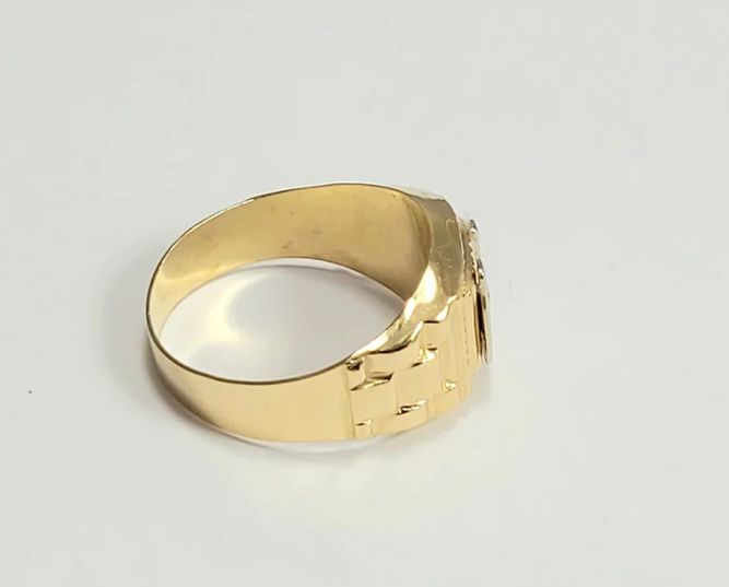 18k Horseshoe Men's Ring