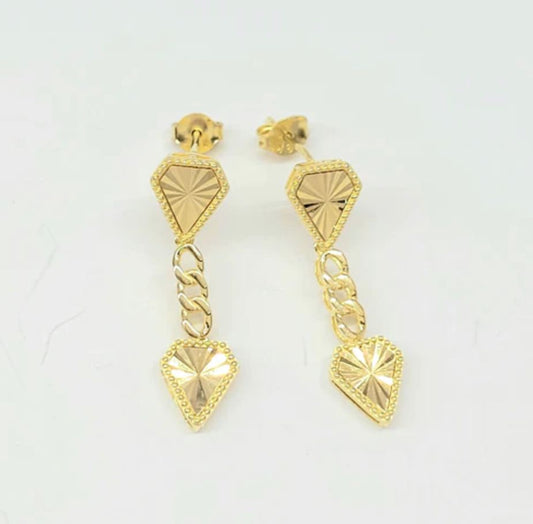 18k Diamond and Diamond Earrings